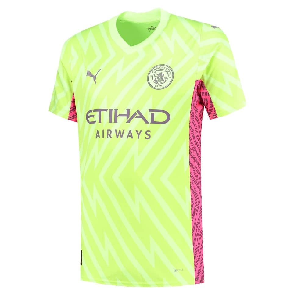 Mens Manchester City Goalkeepr Yellow Jersey 2023/24