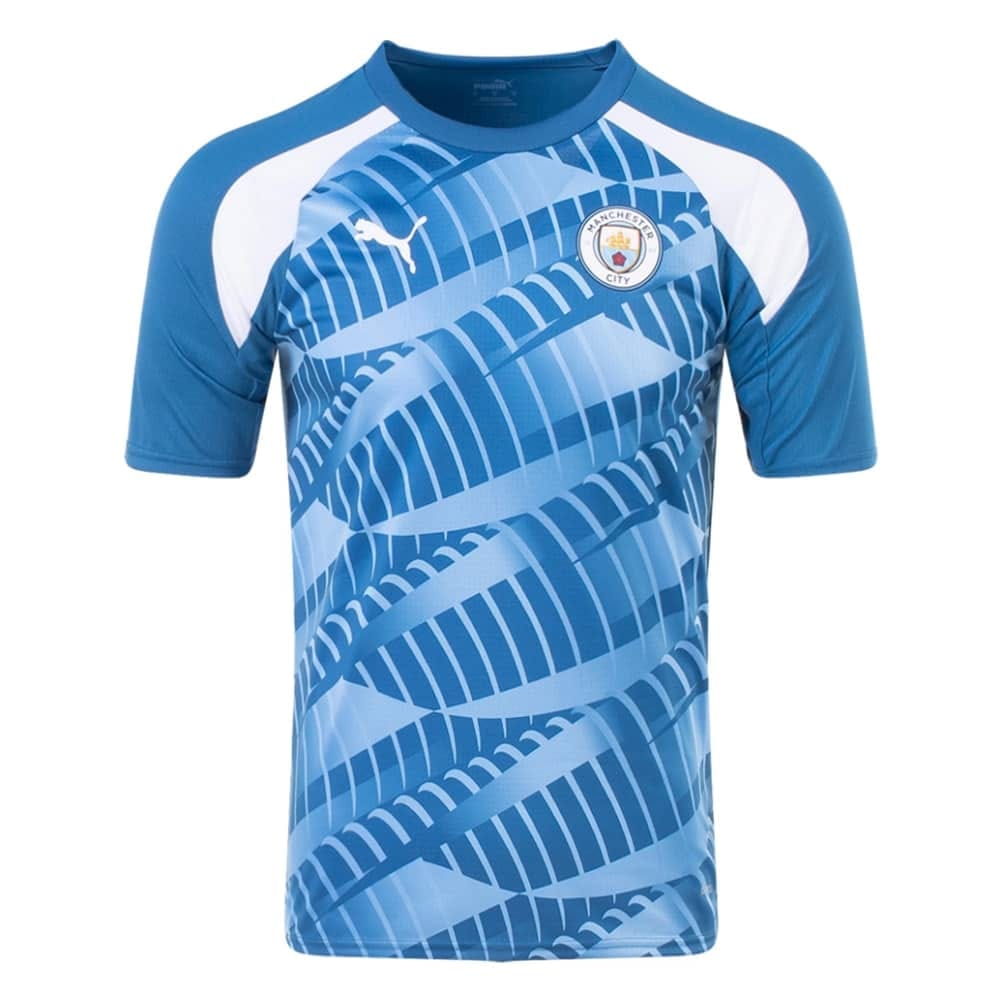 Mens Manchester City Short Training Jersey Blue 2023/24