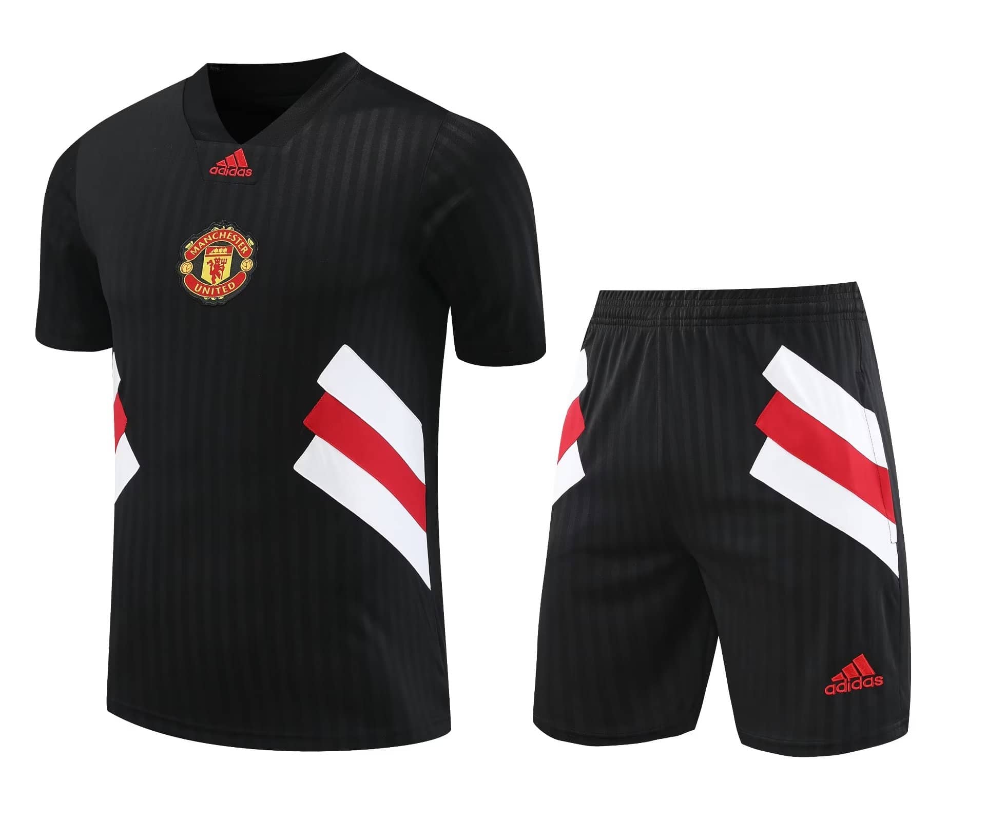Mens Manchester United Short Training Suit Black 2023/24
