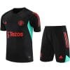 Mens Manchester United Short Training Suit Black II 2023/24