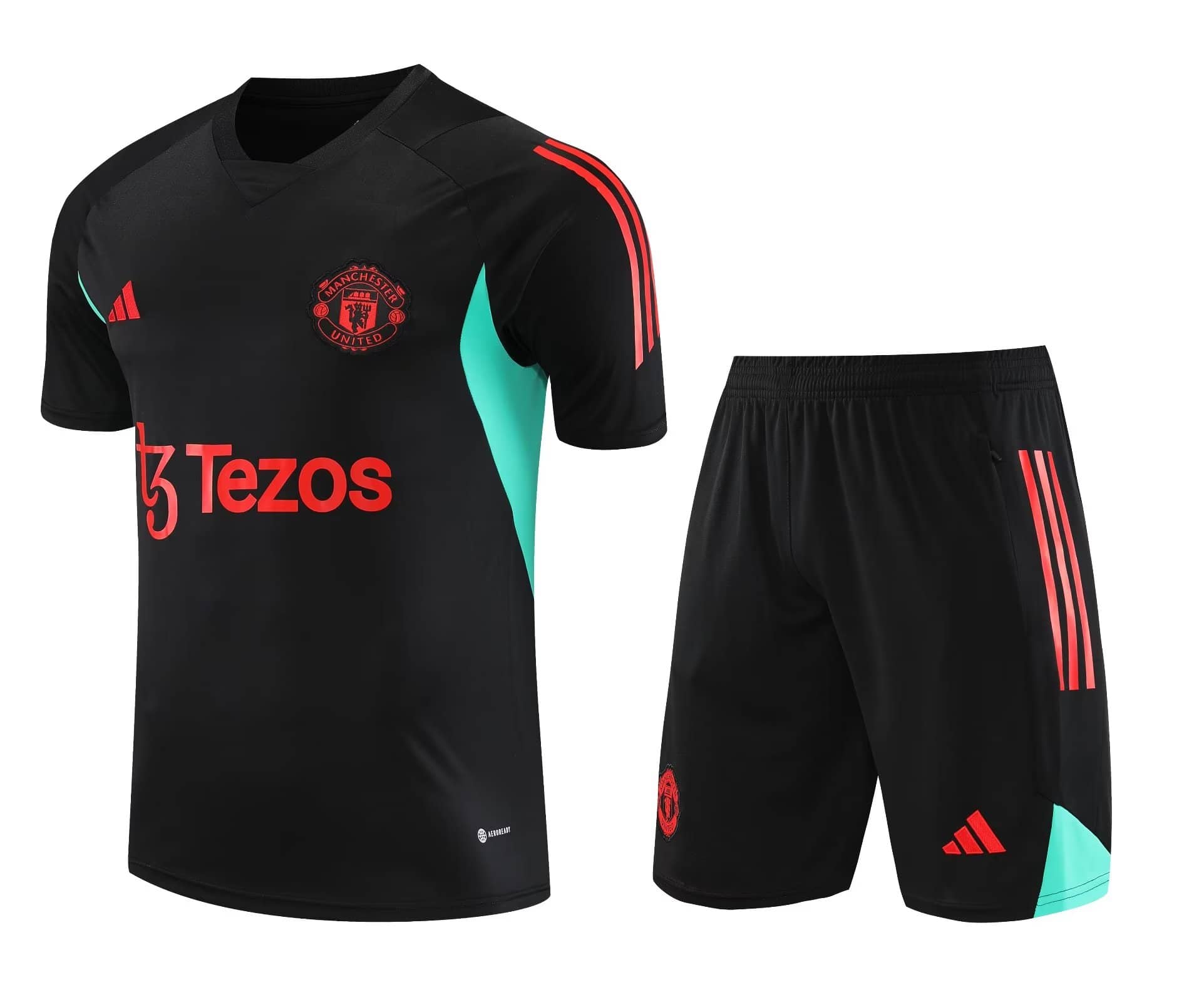 Mens Manchester United Short Training Suit Black II 2023/24