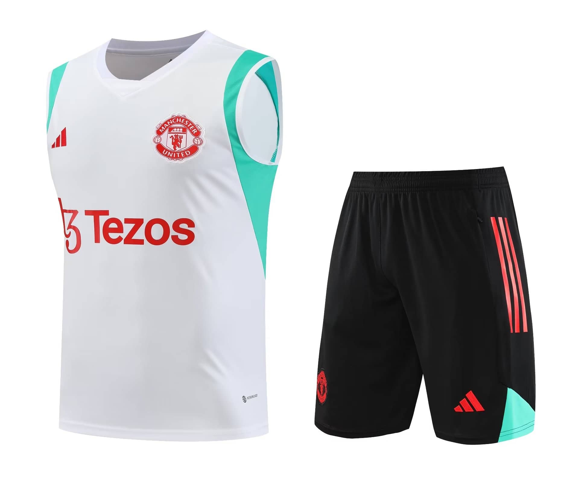 Mens Manchester United Singlet Suit White 2023/24