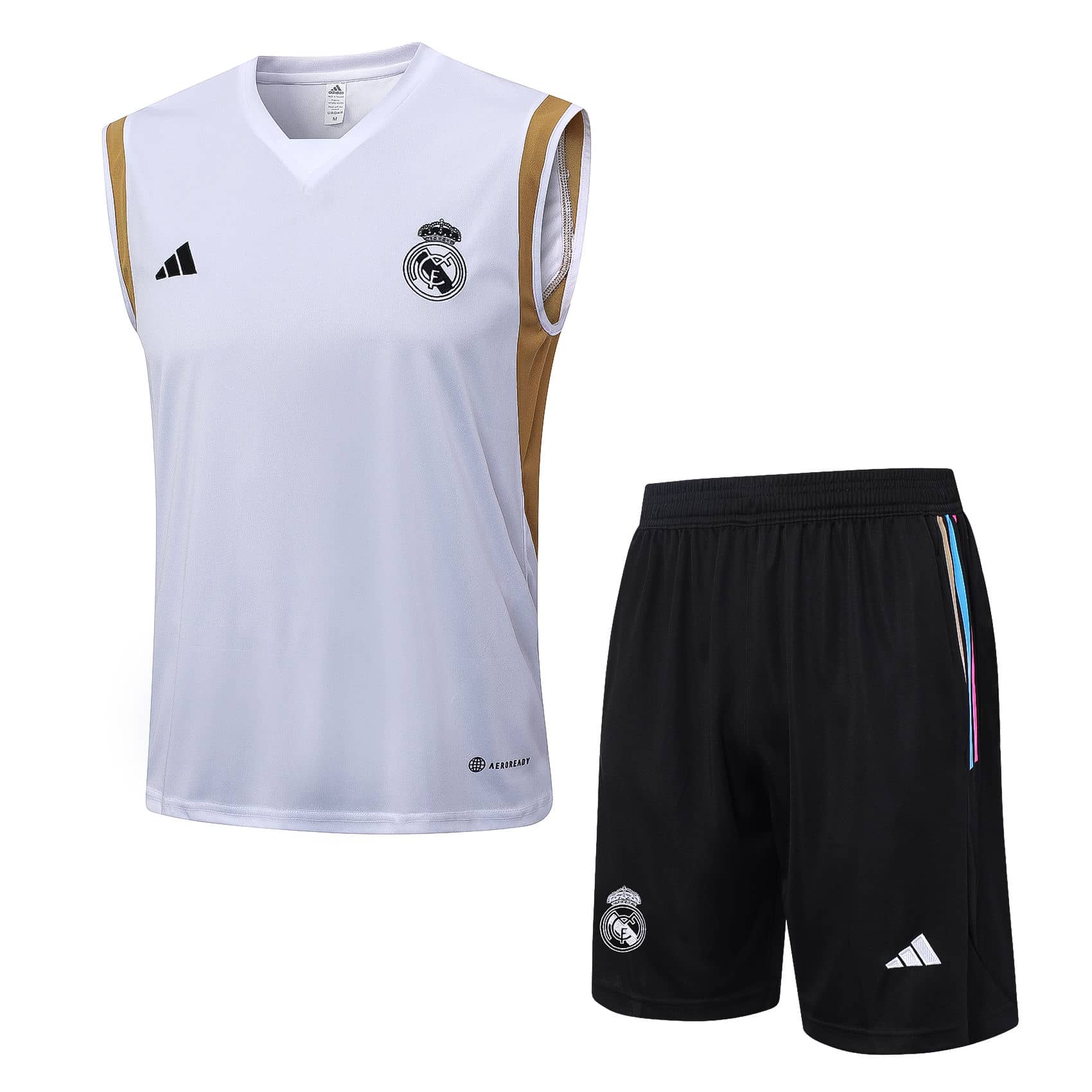 Mens Real Madrid Singlet Suit White 2023/24
