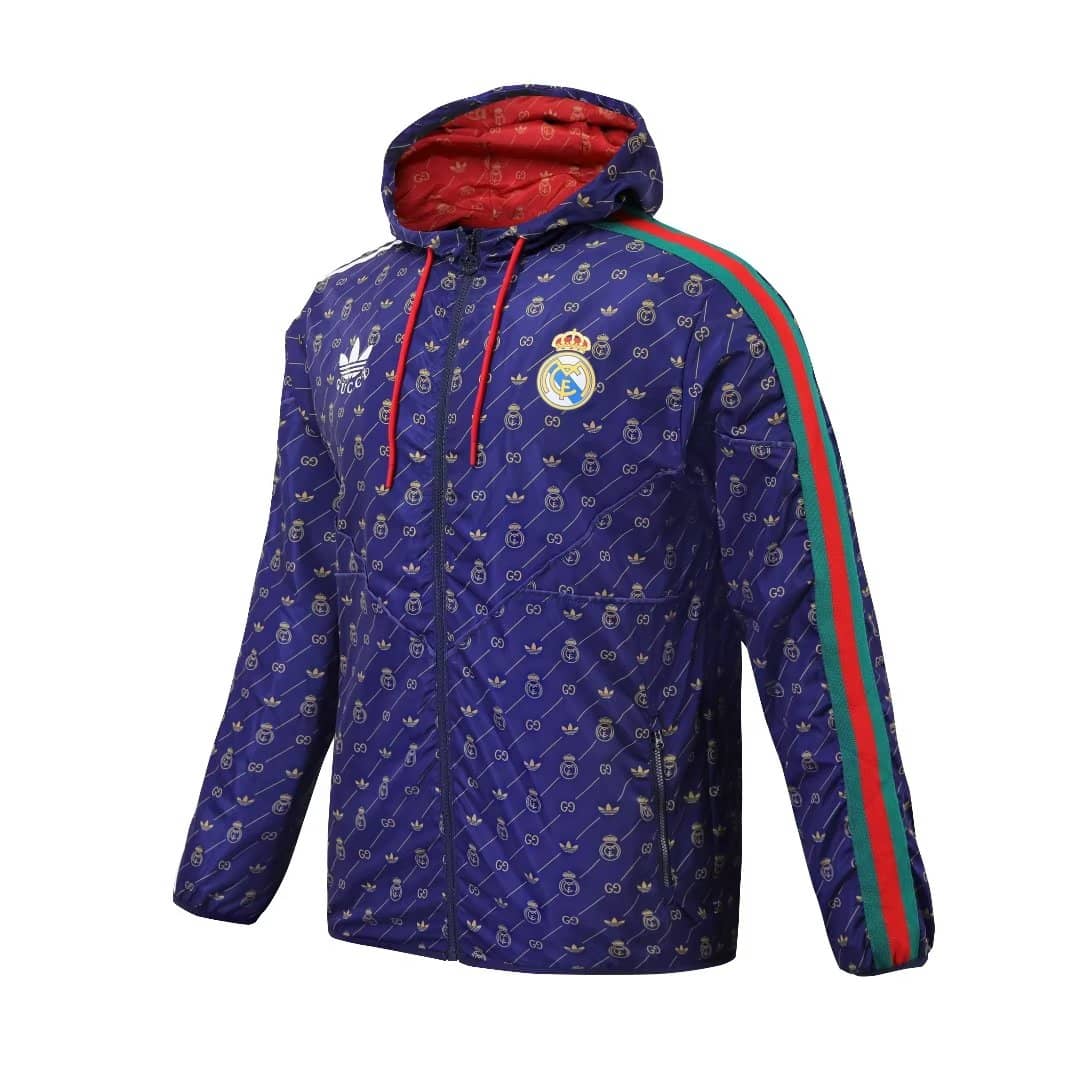 Mens Real Madrid x Gucci All Weather Windrunner Jacket Royal 2023/24