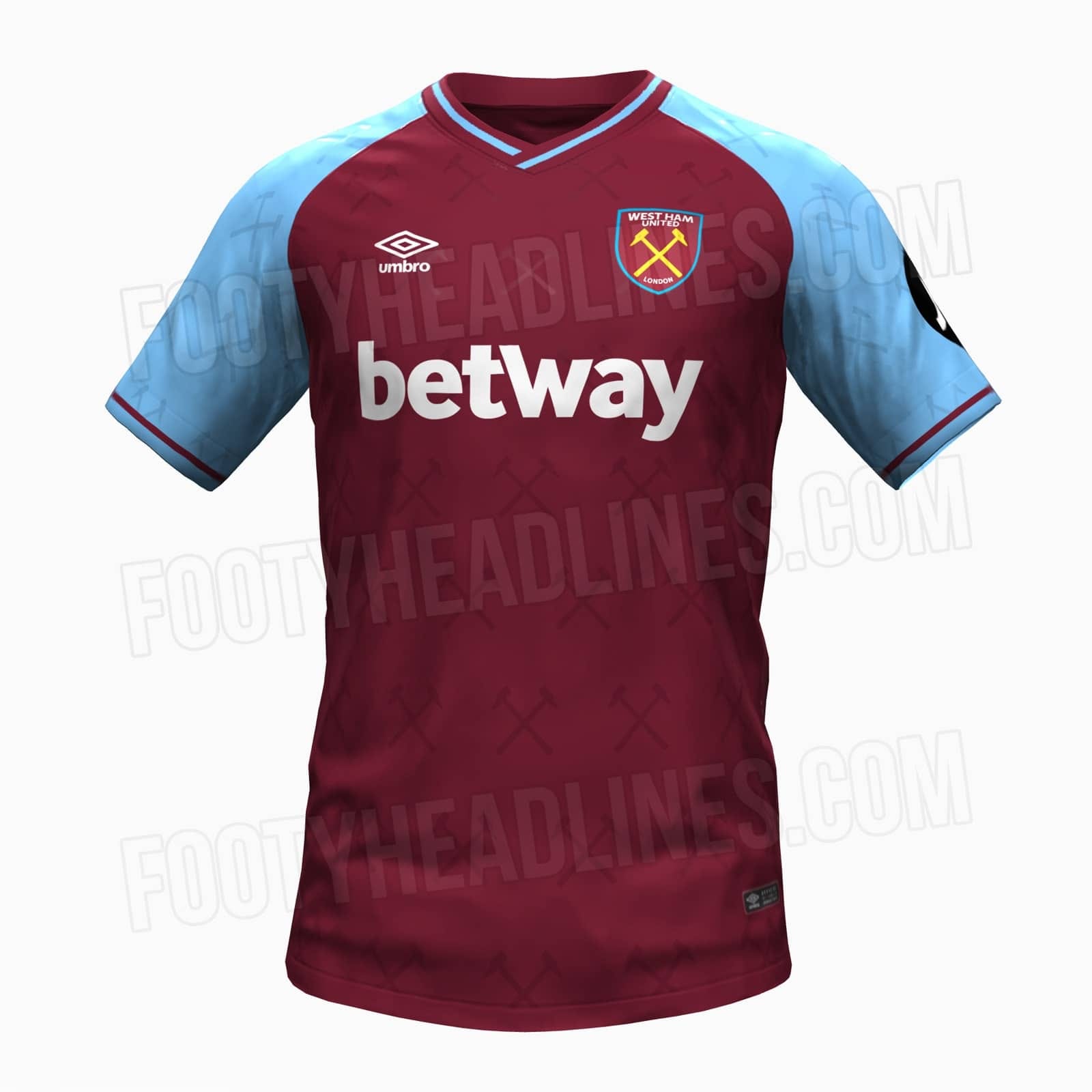 Mens West Ham United Home Jersey 2023/24