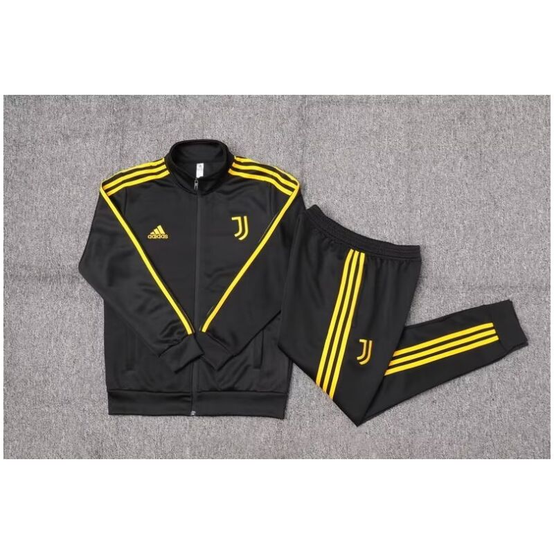 Mens Juventus Jacket + Pants Training Suit Black II 2023/24
