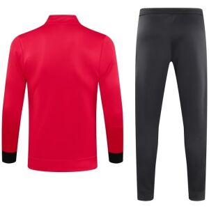 Mens Manchester United Jacket + Pants Training Suit Red 2023/24