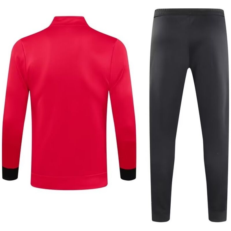 Mens Manchester United Jacket + Pants Training Suit Red 2023/24
