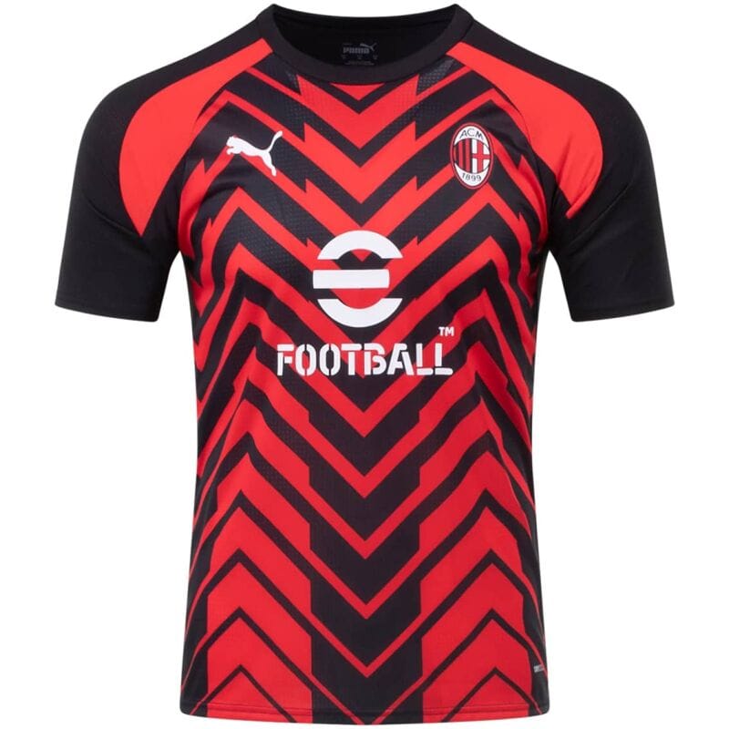 Mens AC Milan Short Training Jersey Red 2023/24