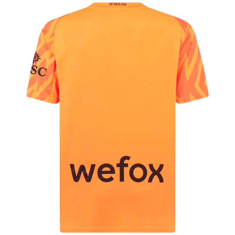 Mens AC Milan Goalkeepr Orange Jersey 2023/24