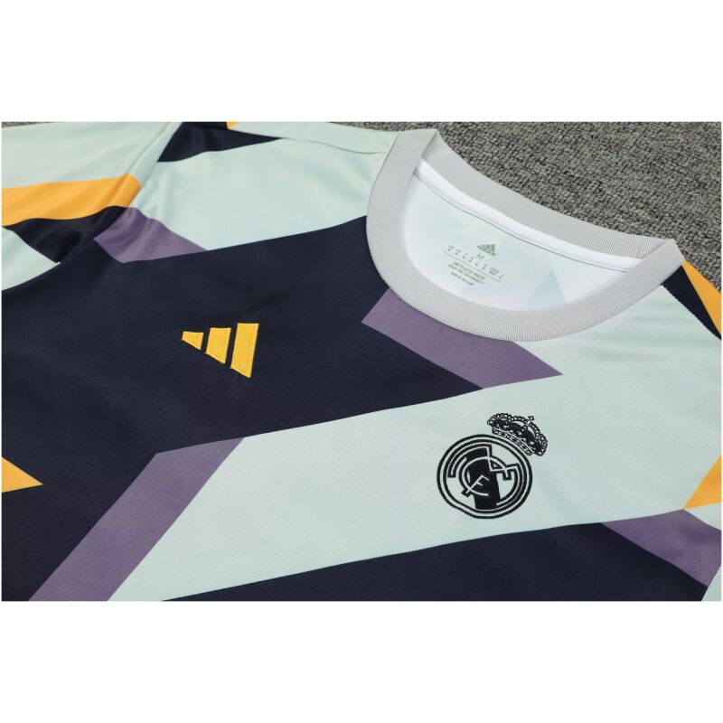 Mens Real Madrid Short Training Suit Grey 2023/24