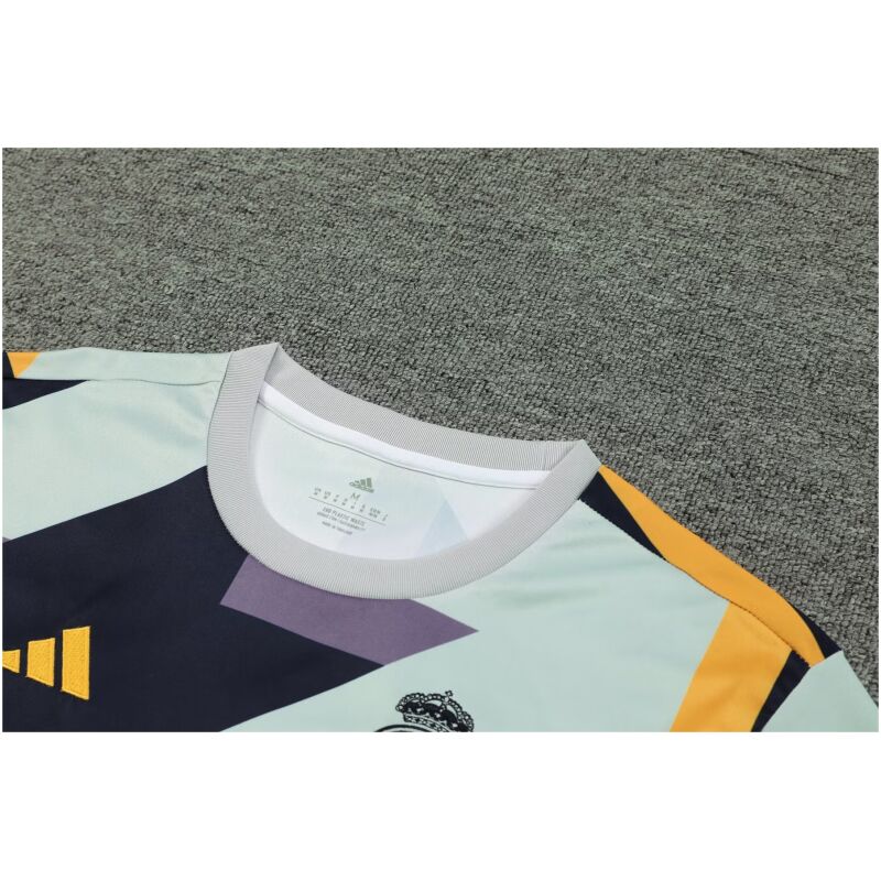 Mens Real Madrid Short Training Suit Grey 2023/24