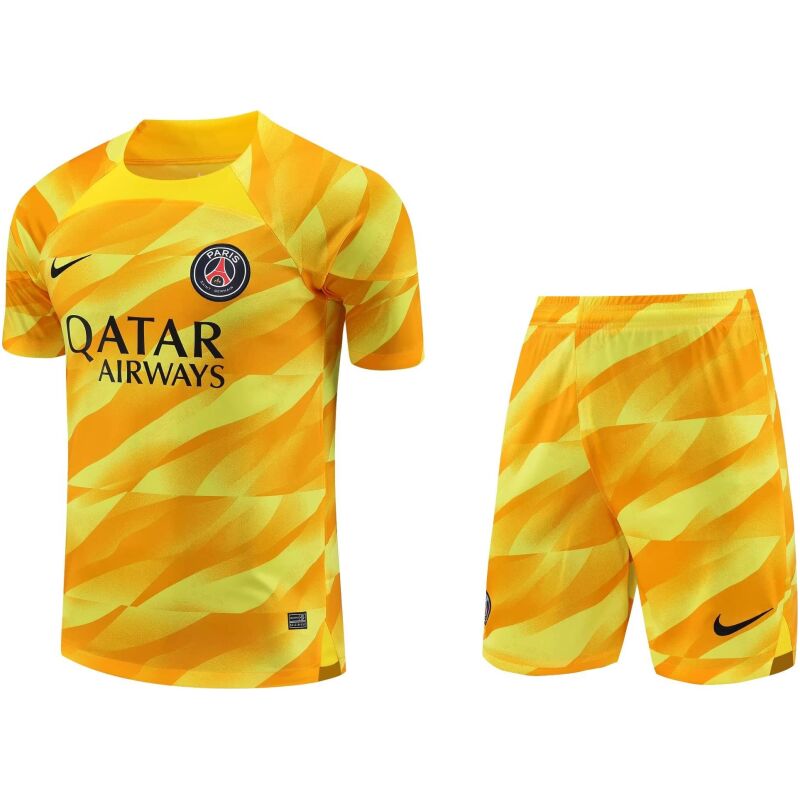 Mens PSG Goalkeeper Yellow Suit 2023/24