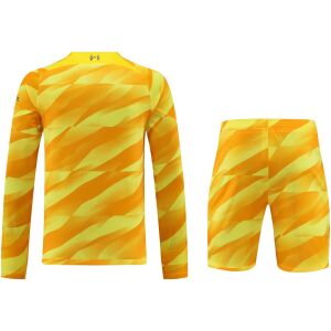 Mens Liverpool Goalkeeper Yellow Suit Long Sleeve 2023/24