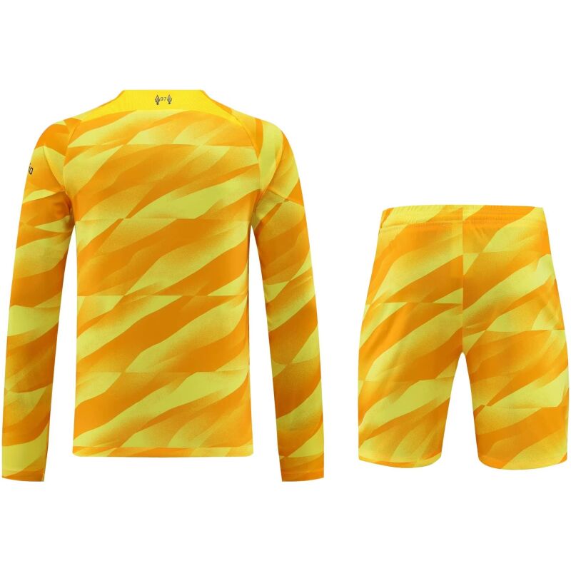 Mens Liverpool Goalkeeper Yellow Suit Long Sleeve 2023/24