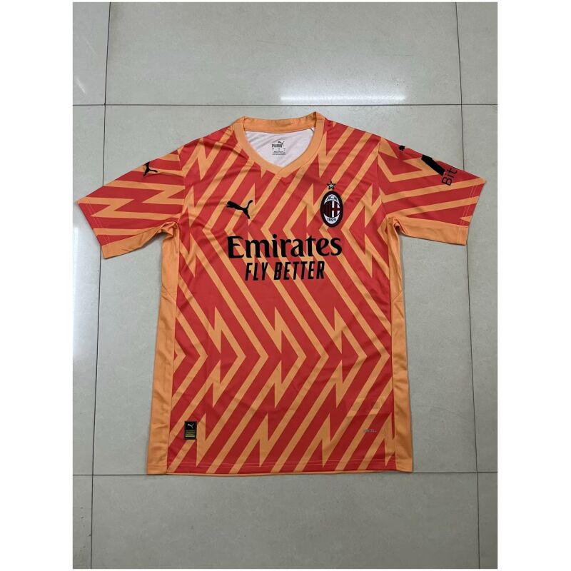 Mens AC Milan Goalkeepr Orange Jersey 2023/24