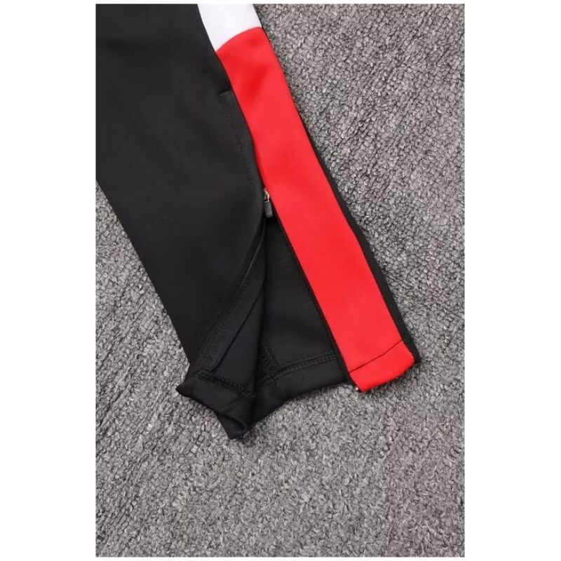 Mens AC Milan Jacket + Pants Training Suit Black 2023/24