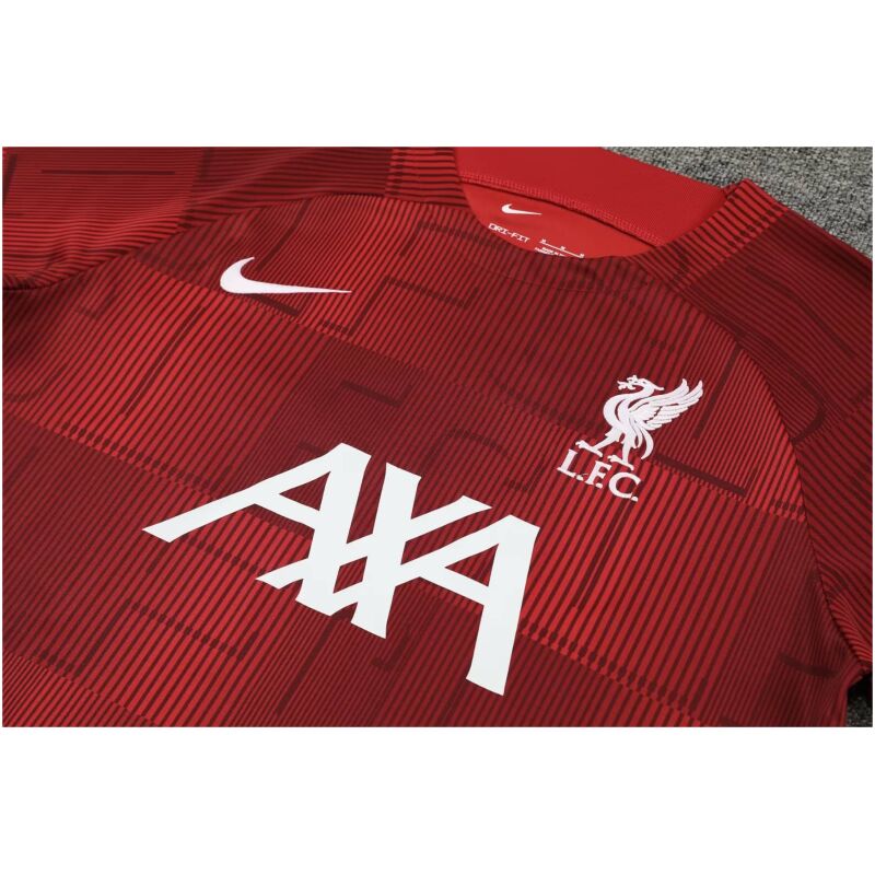 Mens Liverpool Short Training Suit Burgundy 2023/24