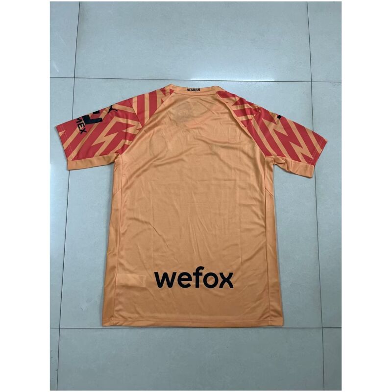 Mens AC Milan Goalkeepr Orange Jersey 2023/24
