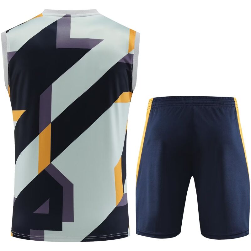 Mens Real Madrid Singlet Suit Grey 2023/24
