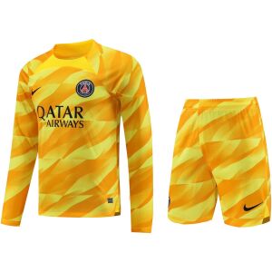 Mens PSG Goalkeeper Yellow Suit Long Sleeve 2023/24
