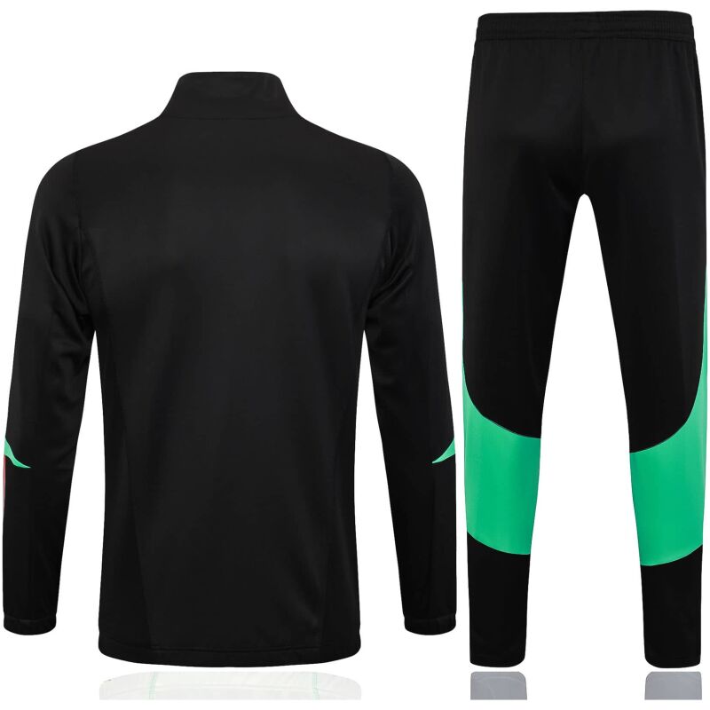 Mens Manchester United Jacket + Pants Training Suit Black 2023/24