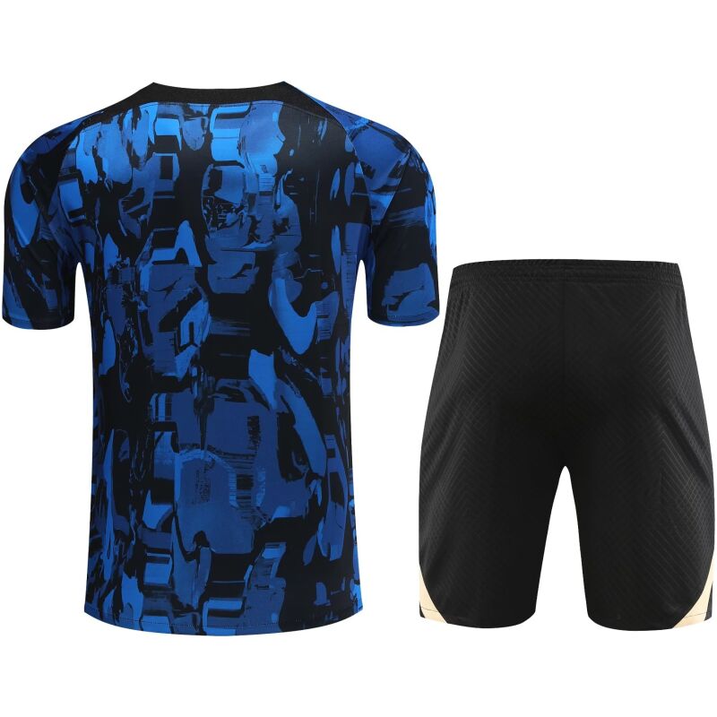 Mens Chelsea Short Training Suit Blue 2023/24