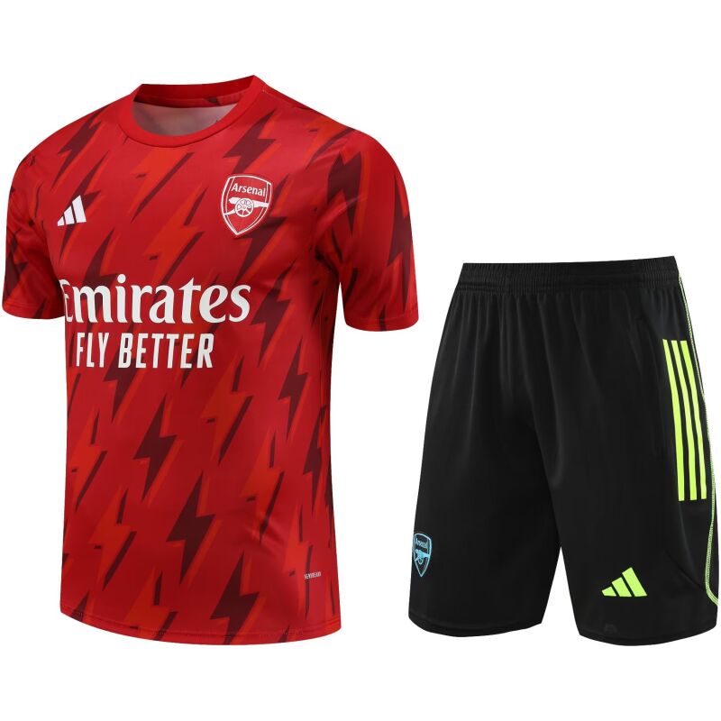 Mens Arsenal Short Training Suit Red 2023/24
