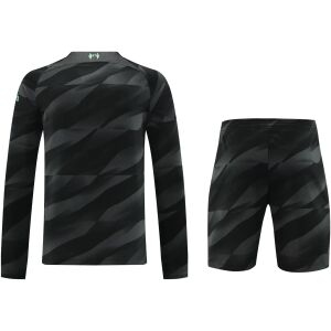 Mens Liverpool Goalkeeper Black Suit Long Sleeve 2023/24