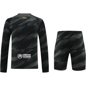 Mens Barcelona Goalkeeper Black Suit Long Sleeve 2023/24