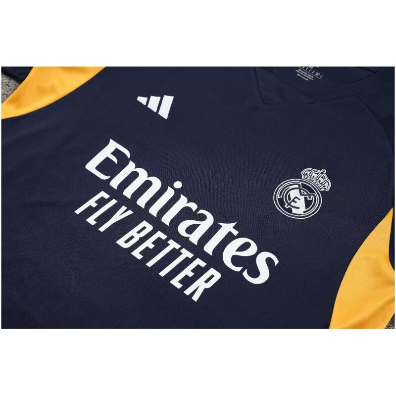 Mens Real Madrid Short Training Suit Deep Blue 2023/24