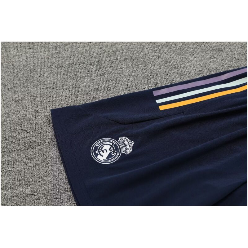 Mens Real Madrid Short Training Suit Deep Blue 2023/24