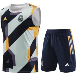 Herren Real Madrid Singlet Anzug Grau 2023/24