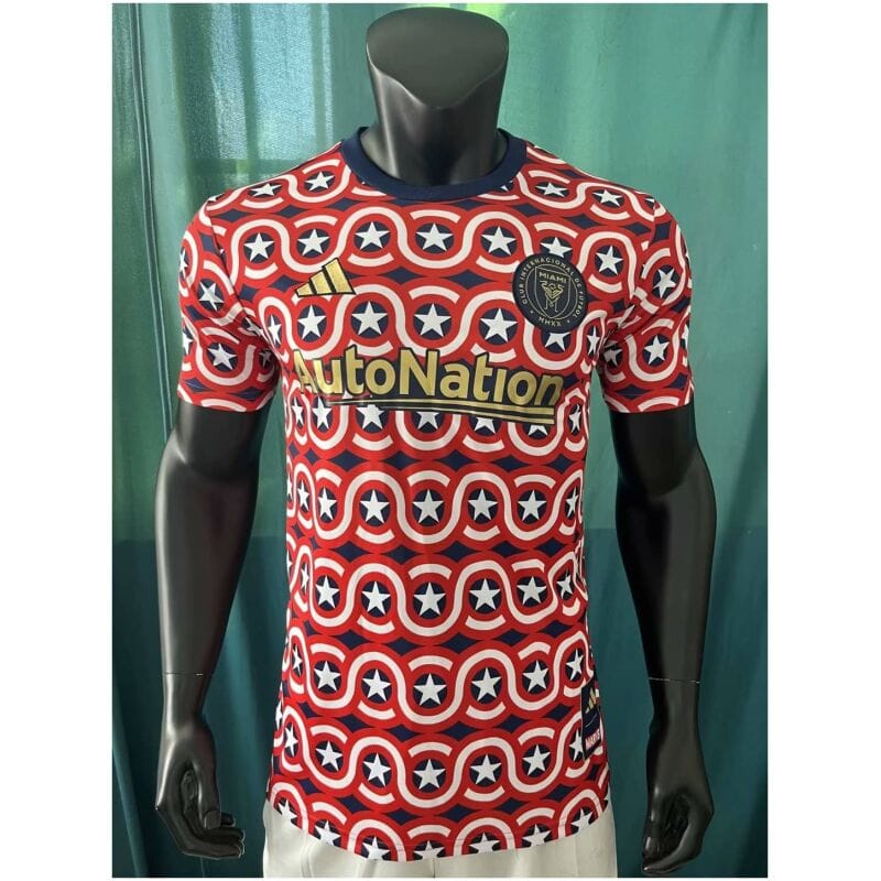 Mens Inter Miami C.F. Short Training Jersey Red 2023/24