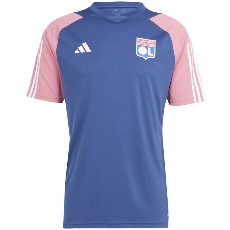 Mens Olympique Lyonnais Short Training Jersey Red 2023/24