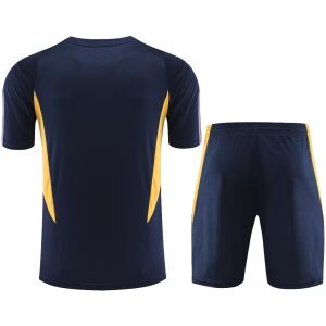 Mens Real Madrid Short Training Suit Deep Blue 2023/24