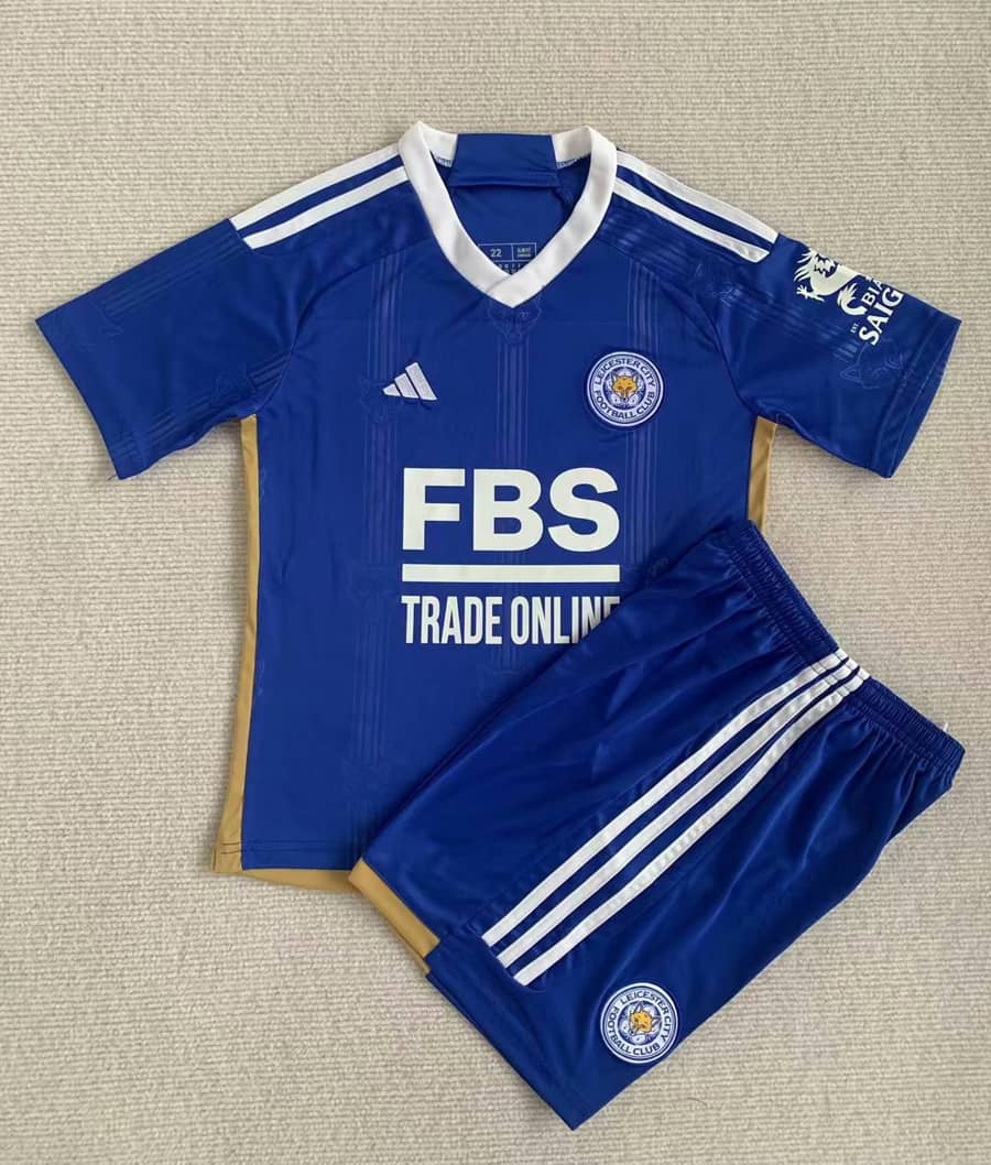 Kids Leicester City Home Jersey 2023/24