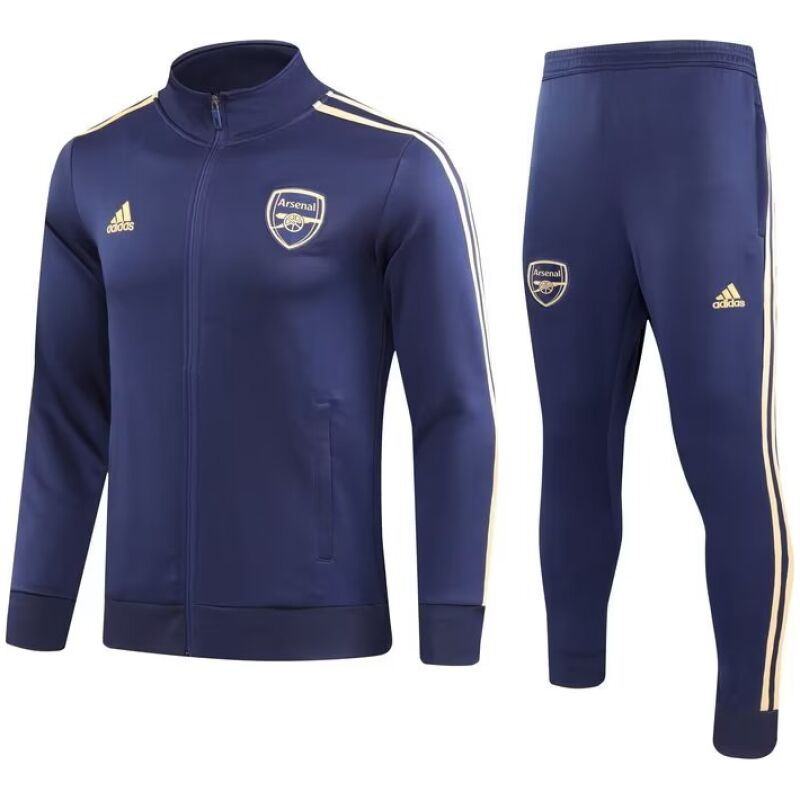 Mens Arsenal Jacket + Pants Training Suit Salvia Blue 2023/24