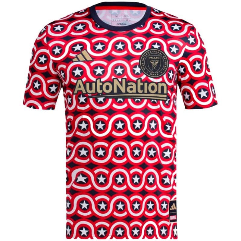 Mens Inter Miami C.F. Short Training Jersey Red 2023/24