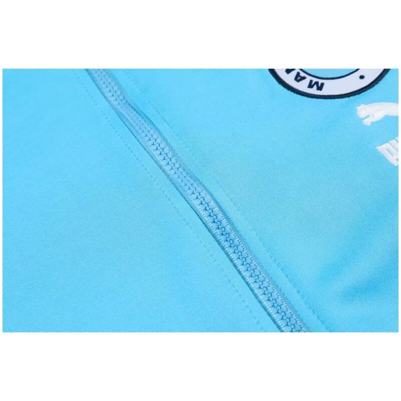 Mens Manchester City Jacket + Pants Training Suit Skye Blue 2023/24