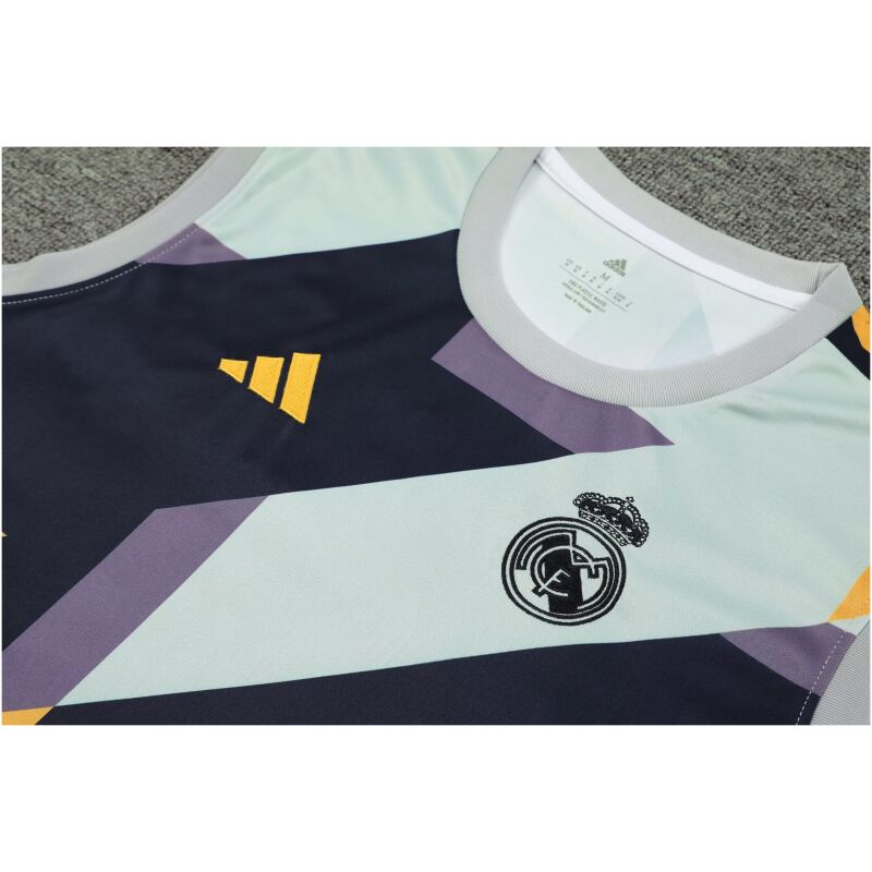 Mens Real Madrid Singlet Suit Grey 2023/24