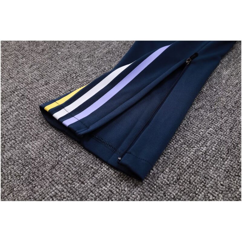Mens Real Madrid Training Suit Crew Neck Salvia Blue 2023/24
