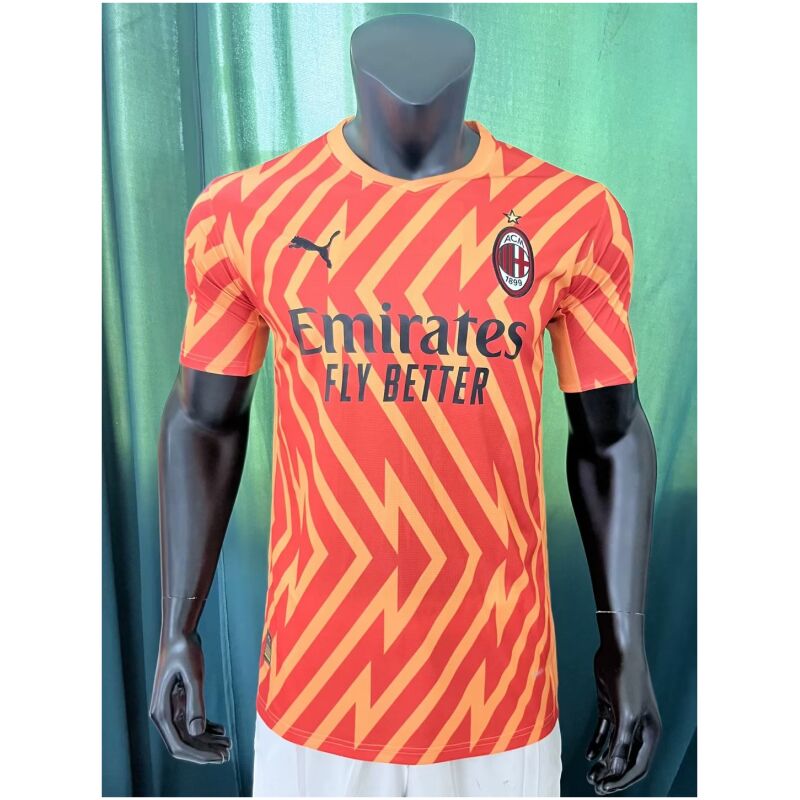 Mens AC Milan Goalkeepr Orange Jersey 2023/24