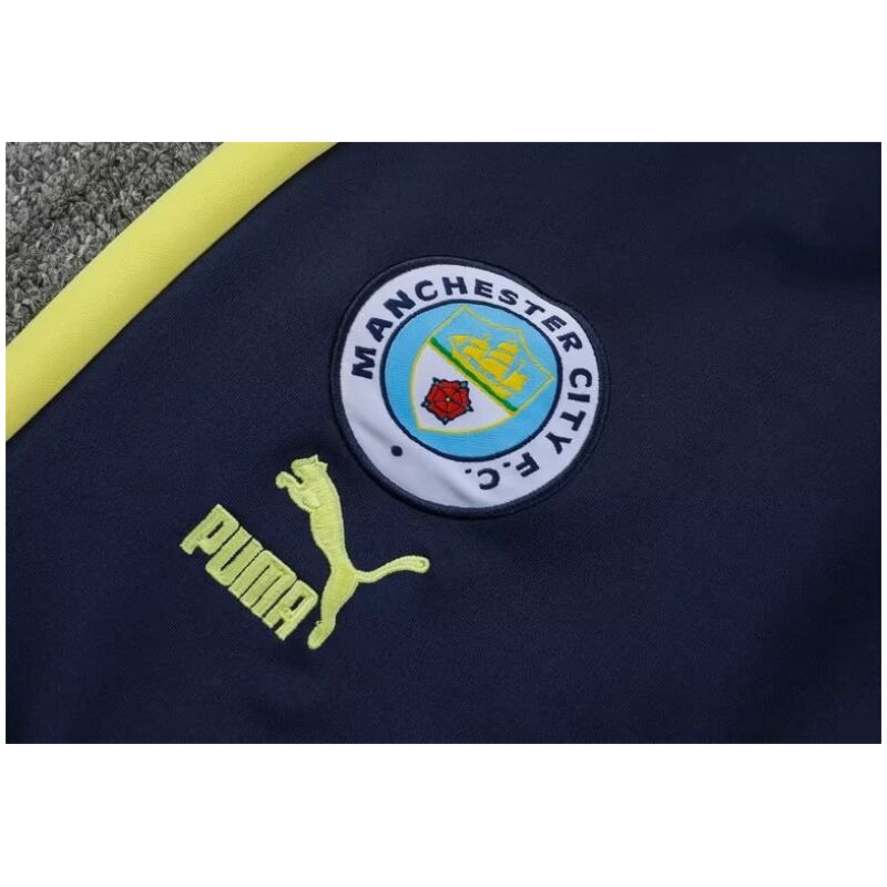 Mens Manchester City Jacket + Pants Training Suit Canary 2023/24