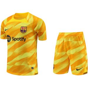 Mens Barcelona Goalkeeper Yellow Suit 2023/24