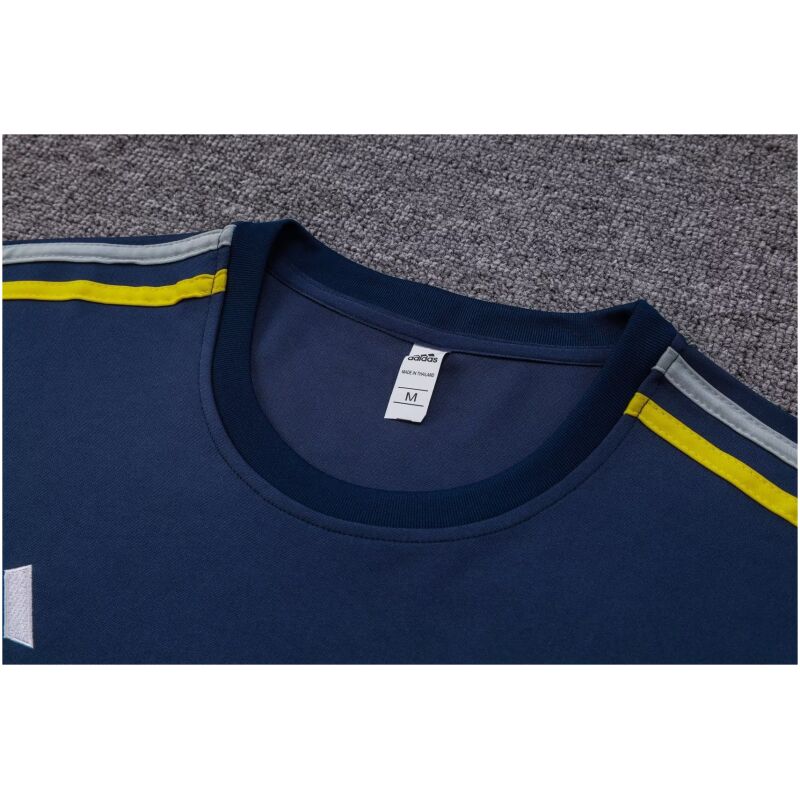 Mens Real Madrid Training Suit Crew Neck Salvia Blue 2023/24