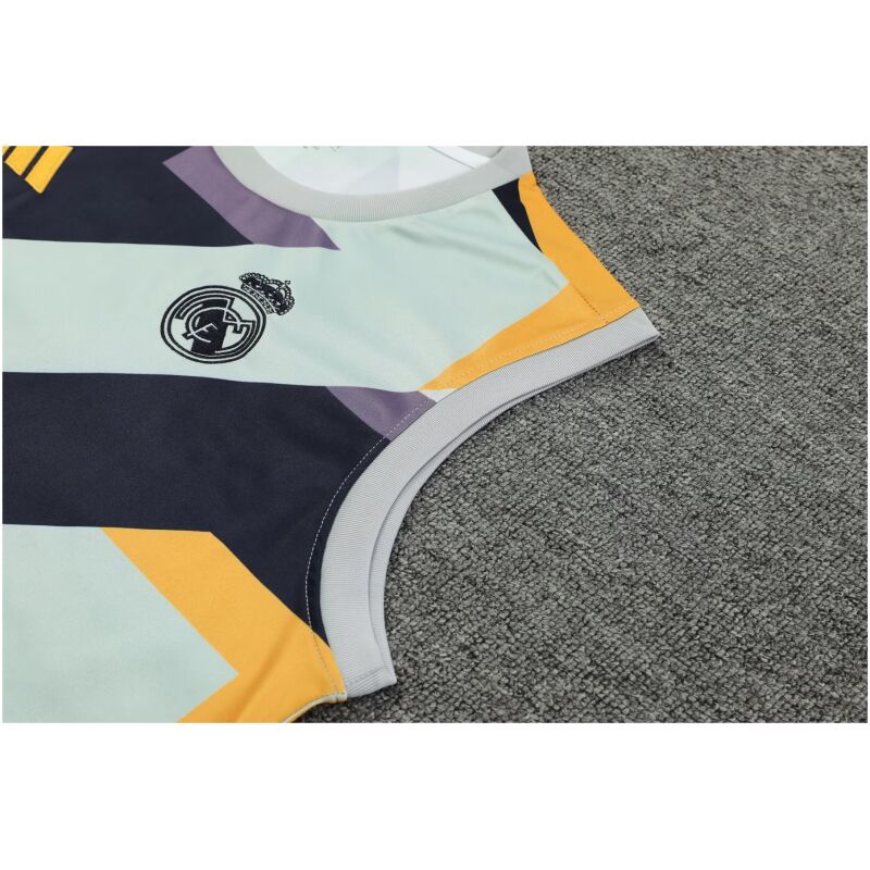 Mens Real Madrid Singlet Suit Grey 2023/24