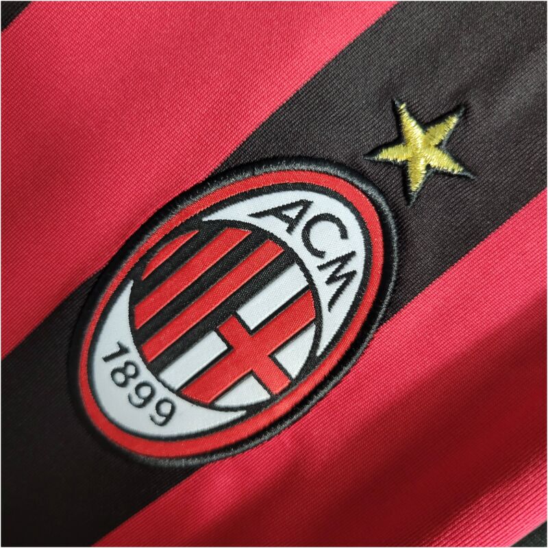 Retro Long Sleeve AC Milan Home soccer jersey 2009/10