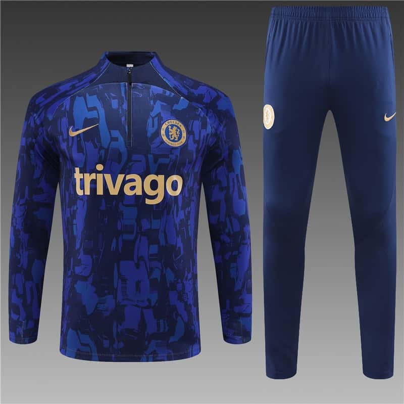 Mens Chelsea Long Sleeve Training Suit 2023/24
