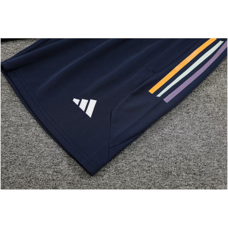 Mens Real Madrid Short Training Suit Grey 2023/24